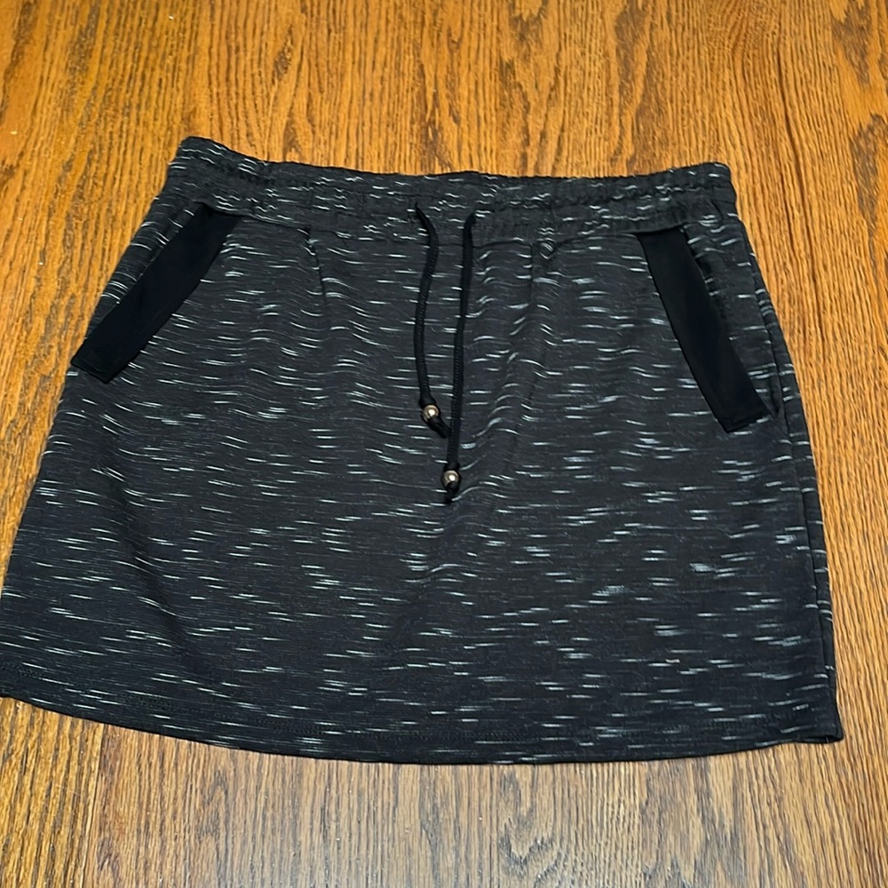 Takara Black Heathered Mini Skirt